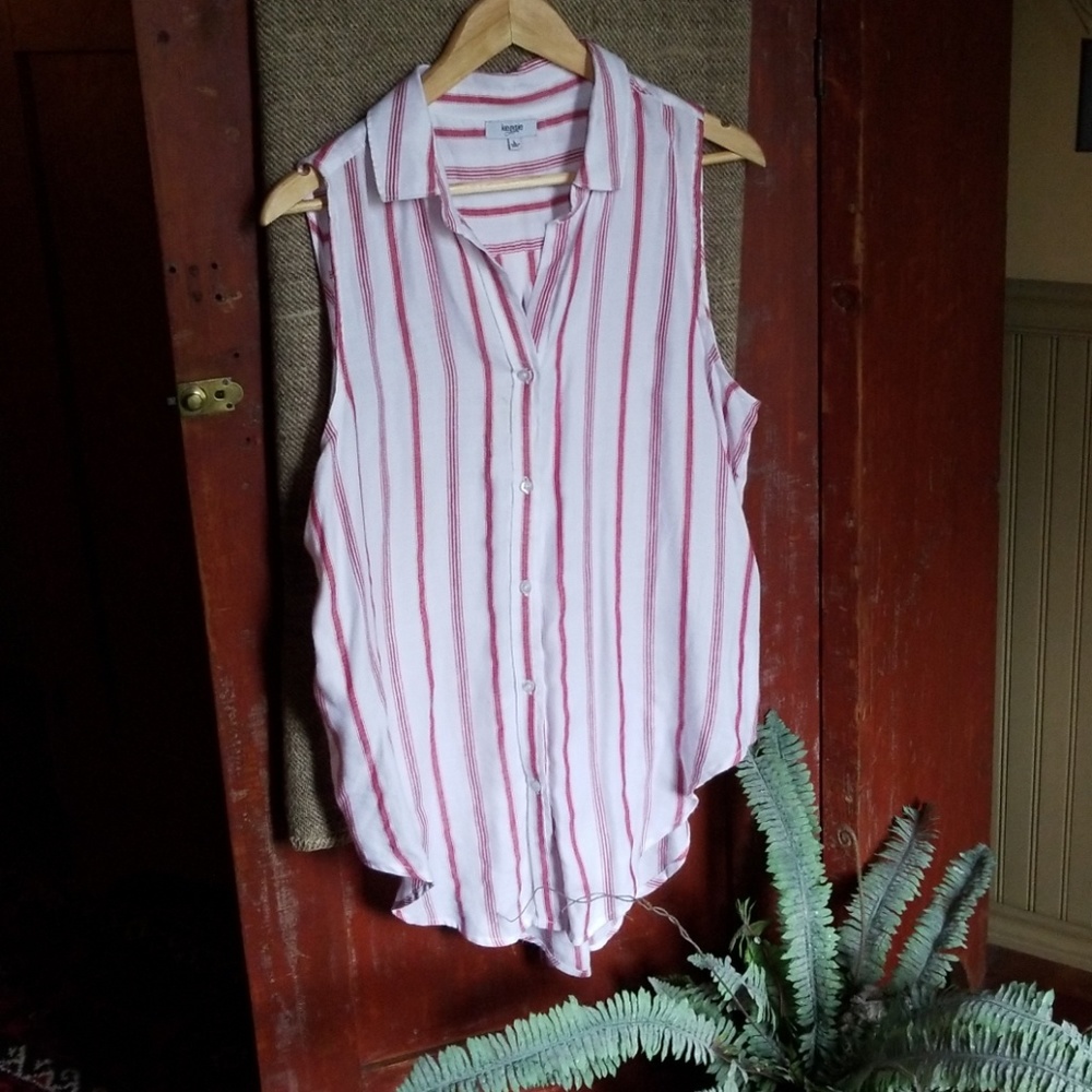 Ladies Sleeveless Kensie jean Top (L)